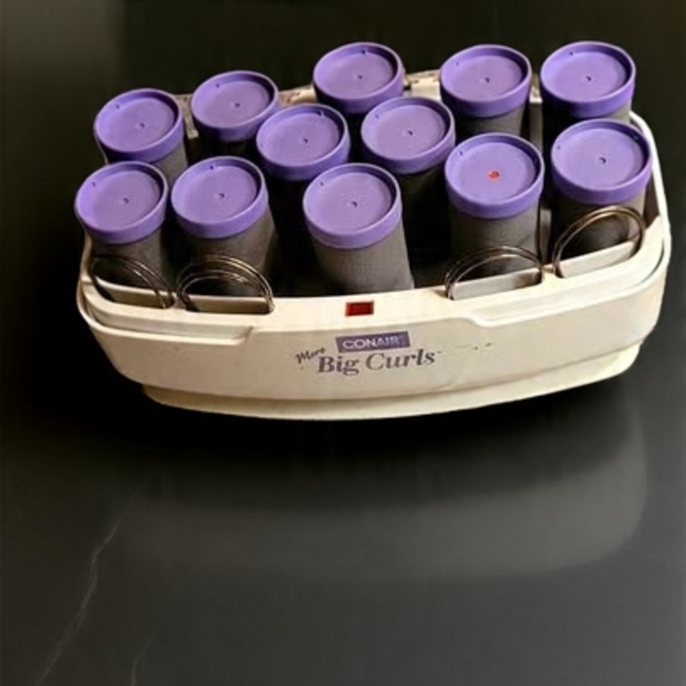 Conair Big Curls Hair Rollers with Purple Caps